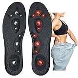 Generisch Magnetische Einlegesohlen Herren und Damen mit Reflexzonen-Massage, Reflexologie Akupressur Einlagen Plantar Fasciitis Gesundheitspflege(Size:2 Pairs,Color:M:(40-43))