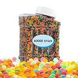 WasserPerlen Set 60000 Stücke, Gelperlen Bunte Perlen für Heimwerker, Farbenfroh Ungiftig Water Beads für Vase Füllstoff Pflanzenfüller und Deko, Rund und glatt Water Beads (Abgefüllt)