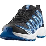 Salomon Junior XA PRO V8 J Schwarz/Weiß/Französisch Blau, Vielseitige Wanderschuhe für Komfort, Ideal für Wandern und Trailrunning bei Outdoor-Abenteuern. 38