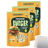 Greenforce Veganer Burger Mix 3er Pack (3x75g Packung) + usy Block