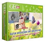 FRANZIS 67142 - GEOlino Natur entdecken und erforschen - Experimentierkasten mit 42 spannenden Ideen für Kinder ab 8 Jahren, inkl. 60-seitigem Handbuch mit Anleitungen und Zubehör