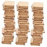 Gadpiparty 100 Stück Quadratische Holzscheiben zum Basteln Unbehandelte Holzplatten für DIY Kunsthandwerk Glatte Oberfläche zum Bemalen Hochzeit Dekoration Handarbeit Zubehör