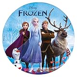 Dekora, Die Eiskönigin Essbares Blatt für Geburtstagstortendekoration, Design für Geburtstagstorten, Essbare Scheibe 20 CM (Die Eiskönigin)