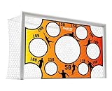 Neo-Sport Torwand Trainer Fußballtor 300 x 200 cm Fußballmatte mit Schusslöchern Wasserdicht Blau