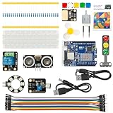 RockBee UNO R4 WiFi Kit, Uno R4 WiFi Motherboard mit Arduino IDE Unterstützung, Starter Kit, Professionelles Kit für Anfänger und Ingenieure