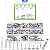 200 Stück M4 Blechschrauben Selbstschneidende Schrauben Edelstahl Holzschrauben, Innensechskantschrauben, Sechskant Bohrschrauben Zylinderkopfschrauben für Holz und Metall(M4)