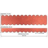 Martinshof Rothenburg Diakoniewerk Mini Dachschindeln Rund (41 mm) - Set - Rot 23.402 Dachschindel, Insektenhotel Vogelhäuser