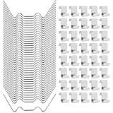 BOPHIS 120PCS Gewächshaus Klammern Edelstahl Gewächshausklammern Gewächshaus Zubehör Klammer Sturmfest Gewächshaus Zubehör für Hohlkammerplatten, Gewächshaus Platten, Doppelstegplatten
