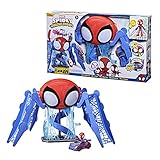 Hasbro Marvel Spidey and His Amazing Friends Web-Quartier Spielset mit Lichtern, Geräuschen, Spidey und Fahrzeug, ab 3 Jahren, F1461, Mehrfarbig