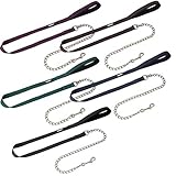 Eskadron Führleine/Führkette vernickelt - New Basic, Farbe:Darkbrown