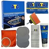 ATG® Scheinwerfer Aufbereitung Set - Universal Auto Scheinwerfer Polierset für matte & blinde Scheinwerfer aus Kunststoff - Schnelle & einfache Scheinwerfer Aufbereitung - Scheinwerfer Reparatur Set