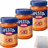 usy Bundle für Barilla Pesto Rosso 3er Pack (3x200g Glas) + usy Block