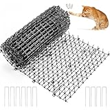 Kyrieval 30 x 200 cm Dornengitter Gegen Katzen, Katzenabwehr Garten, Anti-Katzen-Katzenschreck für Garten