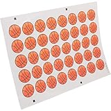 MAGICLULU Temporäre Basketball Tattoo Aufkleber für Arme und Gesicht Dekorative Sport Tattoos zum Aufkleben für Festival Party und Spiel