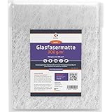 Glasmatte 5 m² | Verstärkungsfaser für Polyesterharz und Epoxidharz | Glasfasermatte 300 g/m² |