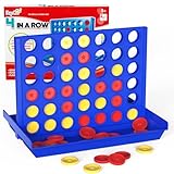 Pup Go 4 Gewinnt Klassik, Vier Gewinnt Spiel Reisespiel - 6 Ersatzchips enthalten, 4 in Einer Reihe, Strategiespiel für Kinder ab 3 4 5 6 7 8(Original)