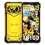 DOOGEE S200 X 5G Outdoor Handy Ohne Vertrag, 32GB+512GB/2TB MTK 7050 Robustes Smartphone,10100mAh, 100MP+20MP+32MP AI, 6.72 Zoll FHD+120Hz, 1.32' AMOLED Rückseitiger Bildschirm, IP68/NFC/Face ID Gelb