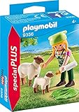 PLAYMOBIL Special Plus 9356 Bäuerin mit Schäfchen, ab 4 Jahren