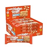 Haferriegel | Corny Haferkraft Zero Peanut | Veganer Müsliriegel ohne Zuckerzusatz | Mit knackigen Erdnüssen | Energiereicher Snack für unterwegs | Großverpackung 12x50g