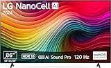 LG 86NANO81T6A TV 86' (218 cm) NanoCell Fernseher (α8 4K AI-Prozessor, HDR10, bis zu 120Hz) [Modelljahr 2024]