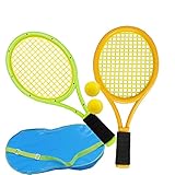 Beachtennis Set Tennisschläger Kinder Schläger Set mit 2 Tennisbälle und Tasche Softball Tennis Spiel Set Kinderspielzeug für Kinder ab 3-6 Jahren