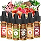 Flavour Drops - 6 Konzentriertes Lebensmittelaroma, non-Kalorien Lebensmittel Süßen, Flüssiger Lipgloss Flavoring Oil für Getränke, Backen, Bonbons. - 6ml