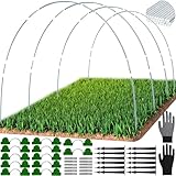 Pflanztunnel Bögen,18 Stück Tunnelbogen für Hochbeet,Folientunnel Bögen,Gartenreifen Hochbeet,Folientunnel für Hochbeet,Gewächshaus Reifen,Gewächshaus Tunnel,Pflanztunnel für Hochbeet