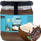 EP Bar Coconut Cream 100% Natürlich Kokoscreme mit Kakao | 350g | Vegan, Naturbelassen ohne Zusatzstoffe | Kokosmus Ohne Zucker, Gesund Kokosfett, Kokosnusscreme