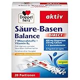 Doppelherz Säure-Basen Balance DIRECT - mit 7 Mineralstoffen und Vitamin B6 - 20 Portionen Micro-Pellets mit Orangen-Zitronen-Geschmack