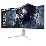 LC-Power LC-M40-UWQHD-144 40 Zoll Ultra Wide PC Gaming Monitor (IPS, 3440 x 1440, 144 Hz, FreeSync, HDR 600, 21:9, 99% sRGB, OD 4 ms), Weiß