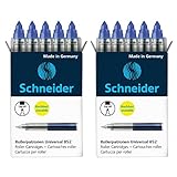 Schneider Rollerpatrone 852, M, königsblau, 5er Schachtel (10 Patronen (Königsblau))