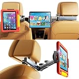 LISEN Tablet Halterung Auto Mitte, Universal ipad Halterung Kopfstütze Auto - Ausziehbare KFZ für Tablethalterungen Auto Kinder Long Road Trip für iPad Mini 7/Switch/Smartphone und 4,7-13 Zoll Geräte