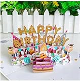 Geburtstagskarte mit Musik und Licht, Geburtstagskarte Pop Up mit Blowable LED Kerze, Lustige Geburtstagskarten mit Leere Postkarte, Singende Geburtstagskarten 3D für Frauen Männer und Kinder