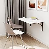 mikon 100x60 | Wandklapptisch Klapptisch Wandtisch Küchentisch Schreibtisch Kindertisch | Weiss