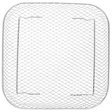 HOMOBABE Grillrost für Heißluftfritteusen Quadratisches Langlebiges Gestell für Effizientes Kochen für Gemüse und Fleisch Leicht zu Reinigen Vielseitig Einsetzbar