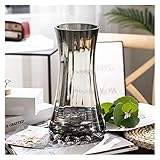 Vasen Nordic Restaurant Blume Anordnung Transparente Vase Minimalistischen Gold Schwarz Glas Vase Wohnzimmer Blume Dekoration Ornamente Vase(Groß)