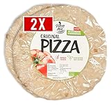 PinsaMia 2 x Pizza Original - italienischer Pizzaboden - Pizzateig ofenfertig - vorgebacken im Steinofen