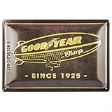 Nostalgic-Art Retro Blechschild, 20 x 30 cm, Goodyear – Blimp since 1925 – Geschenk-Idee für Motor-Fans, Original Lizenzprodukt (OLP), aus Metall, Vintage Design, Blechschilder Sprüche