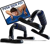 NAJATO Sports Liegestützgriffe – Robuste Push up Handles aus Edelstahl – Handgelenkschonende Push up bar – Liegestütze Griff inkl. Ebook