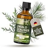 Amari ® Saunaaufguss Waldzauber – natürlicher Saunaduft mit Bio-Ethanol – Naturreine Ätherische Öle – Aufgussmittel, Sauna, Saunaöl, Duftöl