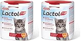 BEAPHAR - Lactol Aufzucht-Milch - Für Kätzchen - Von Geburt An - Muttermilchersatz Mit DHA, Vitaminen Und Mineralien - Unterstützt Gesunde Aufzucht Und Stärkung - 500 g (Packung mit 2)