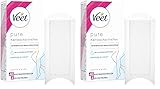 Veet Kaltwachsstreifen mit Easy-Gelwax Technology – Geeignet für sensible Haut – Anwendung für Beine & Körper – 20 Doppelstreifen : 40 Einzelstreifen (Packung mit 2)