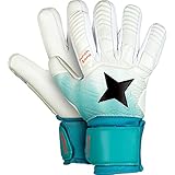 Derbystar Herren Classico Torwarthandschuhe, Weiss/Türkis/Schwarz, 11