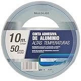 Blendend Aluminium-Klebeband, 50 mm x 10 m, ideal zum Abdichten, Reparieren und Isolieren von Oberflächen bei Heimwerker- und Wartungsprojekten.