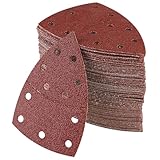 100 Stück Schleifpapier Dreieckschleifer 105 mm x 152 mm, Deltaschleifer Schleifpapier Set : 10*P40, 15*P60, 15*P80, 15*P120, 15*P180, 15*P240 15*P400 für professionellen Einsatz