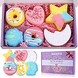 MAQUITA Badebomben Geschenkset,6Pcs Badekugeln Geschenke für Frauen, Freundin, Perfektes Valentinsgruß Geburtstags Weihnachts Geschenke