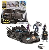 DC Comics Batman Offroad Batmobile mit Fanghaken-Katapult und Gitter-Zelle im Heck, inkl. 10-cm Batman Figur, für Superheldenfans ab 4 Jahren