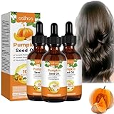 Pumpkin Seed Oil For Hair 60ml, Kürbiskernöl Für Haarwachstum, Bio-Kürbiskernöl Für Das Haarwachstum, Kaltgepresstes Aromatherapie Massageöl, Reparatur Von Geschädigtem Haar, Gilt Für Alle (3PC)