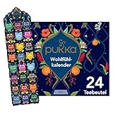 Pukka Bio Tee Geschenkset, Adventskalender, 'Wohlfühlkalender 2025', Umweltfreundlich, Keine Schokolade, Milchfrei, Geschenkidee, 12 Tee Varianten, 24 Teebeutel