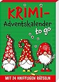 Krimi-Adventskalender to go 5: Mit 24 kniffligen Rätseln (Adventskalender für Erwachsene - 24 Rätsel)